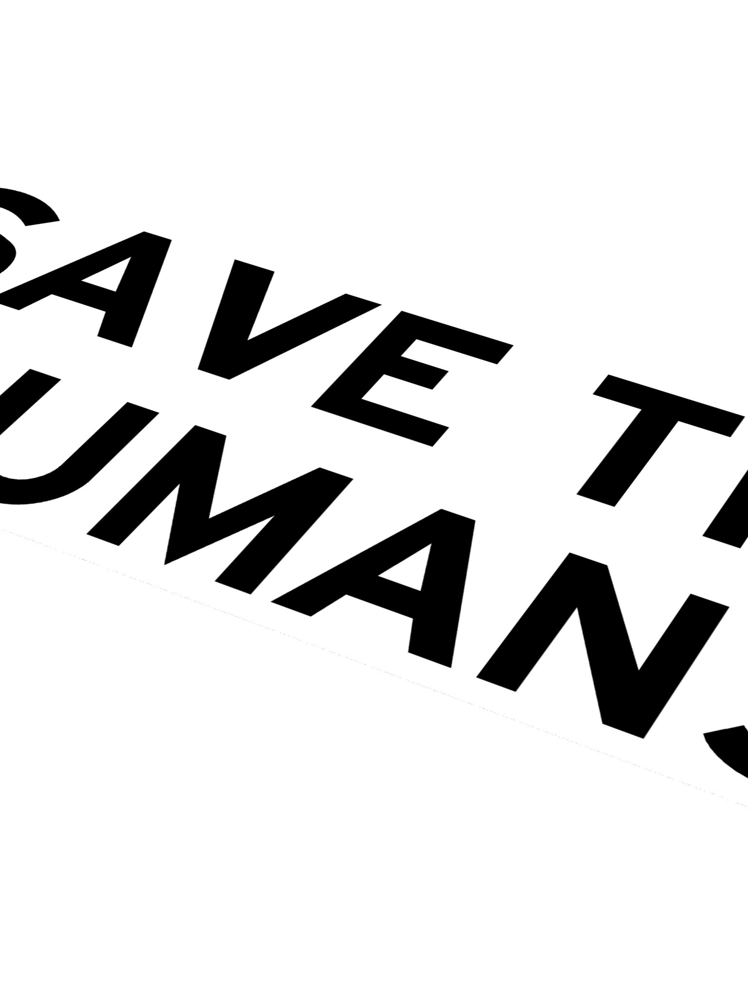 Save the Humans Sticker product image (4)
