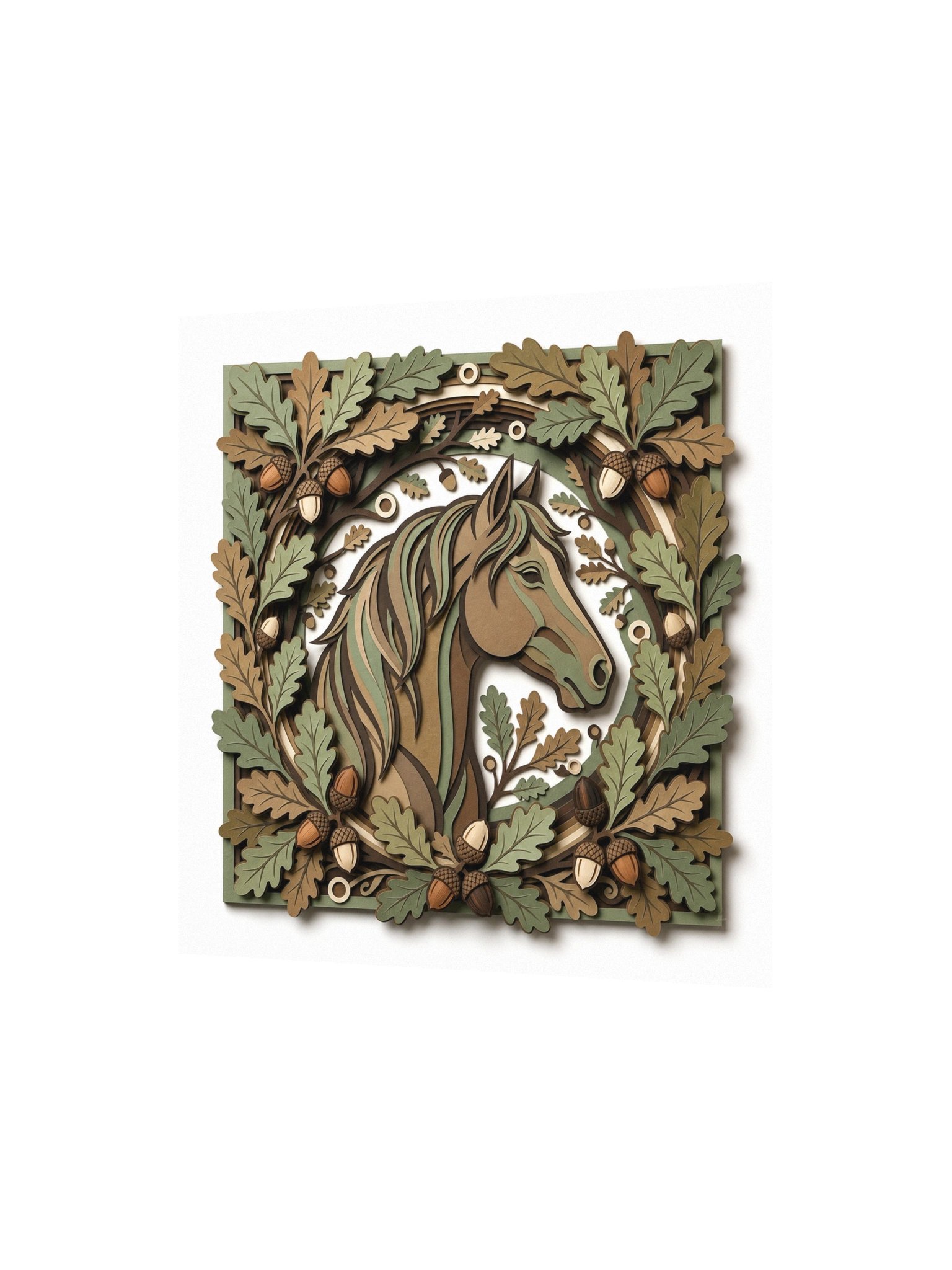 The Reflection Wreath | Equestrian Horse Wall Art Print product image (6)