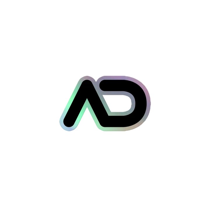AD icon holographic stickers product image (1)
