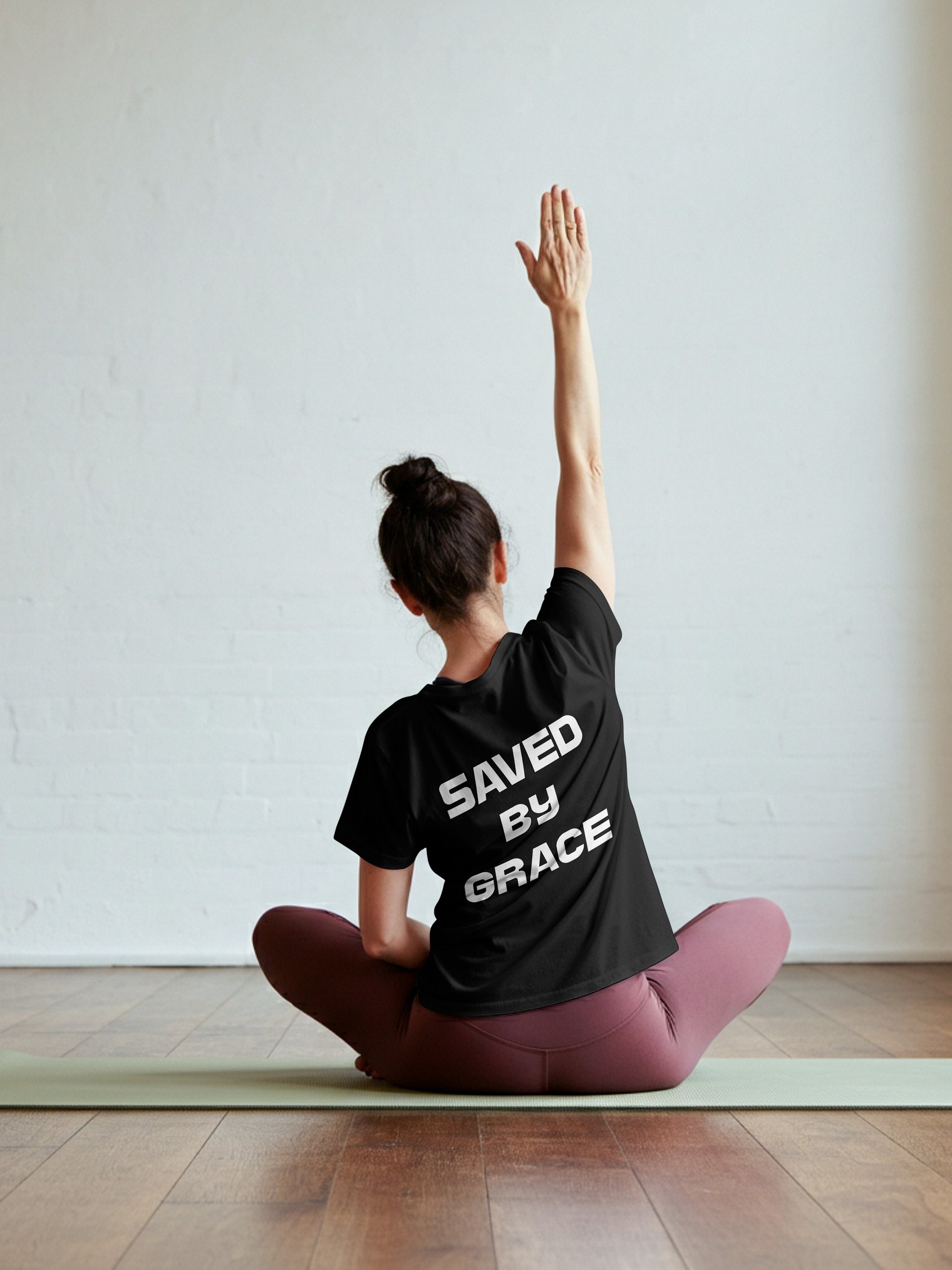 YHWH Heavyweight Tee - Bold Faith "Saved by Grace" product image (1)