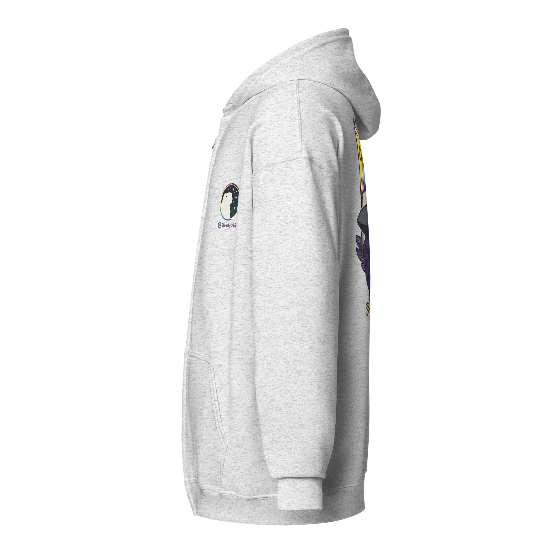 zipped hoodie : crow pride product image (3)