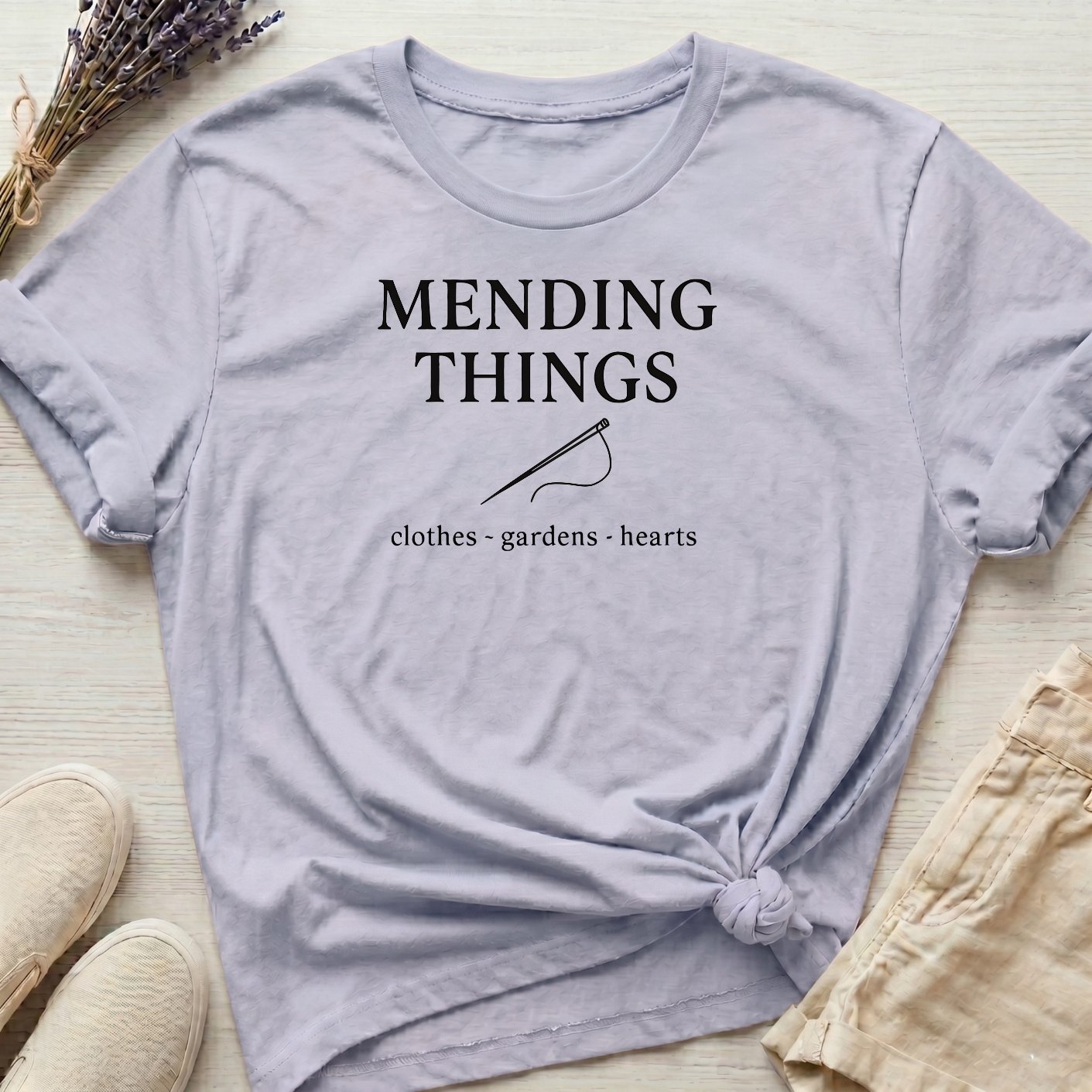 Heritage Goods: "Mending Things" Organic T-Shirt product image (1)