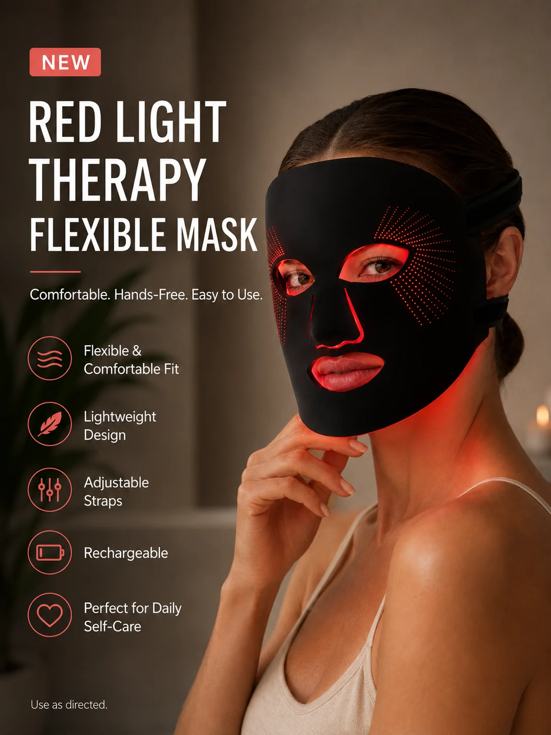 Red Light Therapy Flexible Mask product image (4)