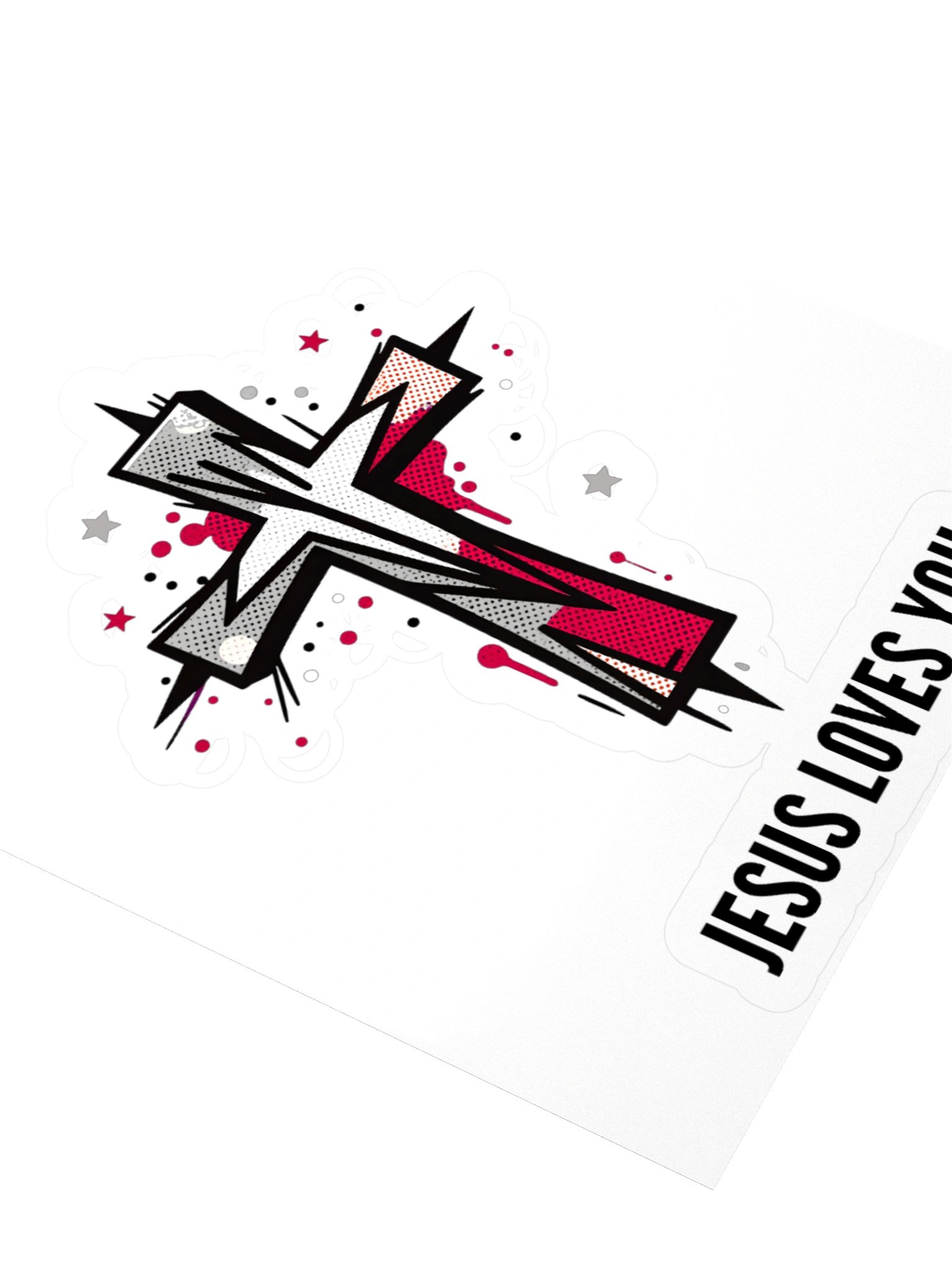 Jesus Loves You Christian Vinyl Sticker product image (3)