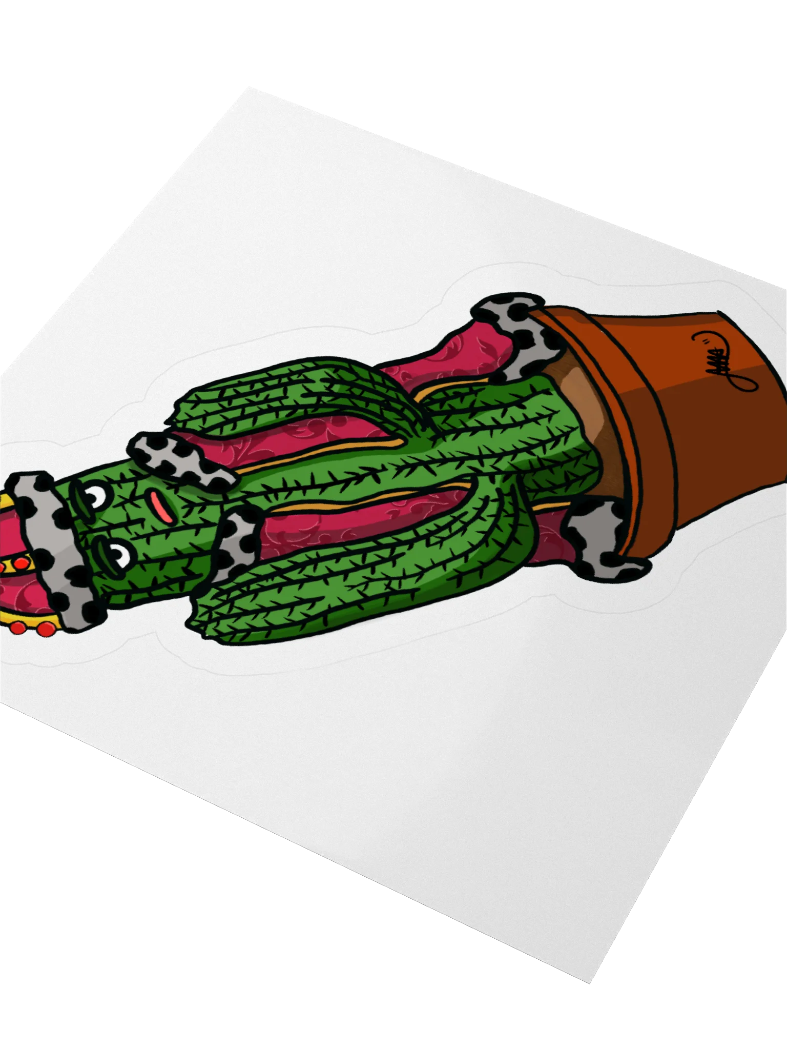 Royal Cactus Kiss Cut Stickers product image (6)