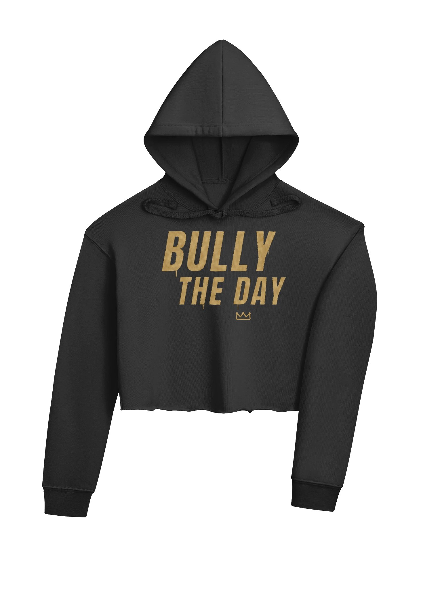 Bully The Day Crop Hoodie - Gold product image (4)