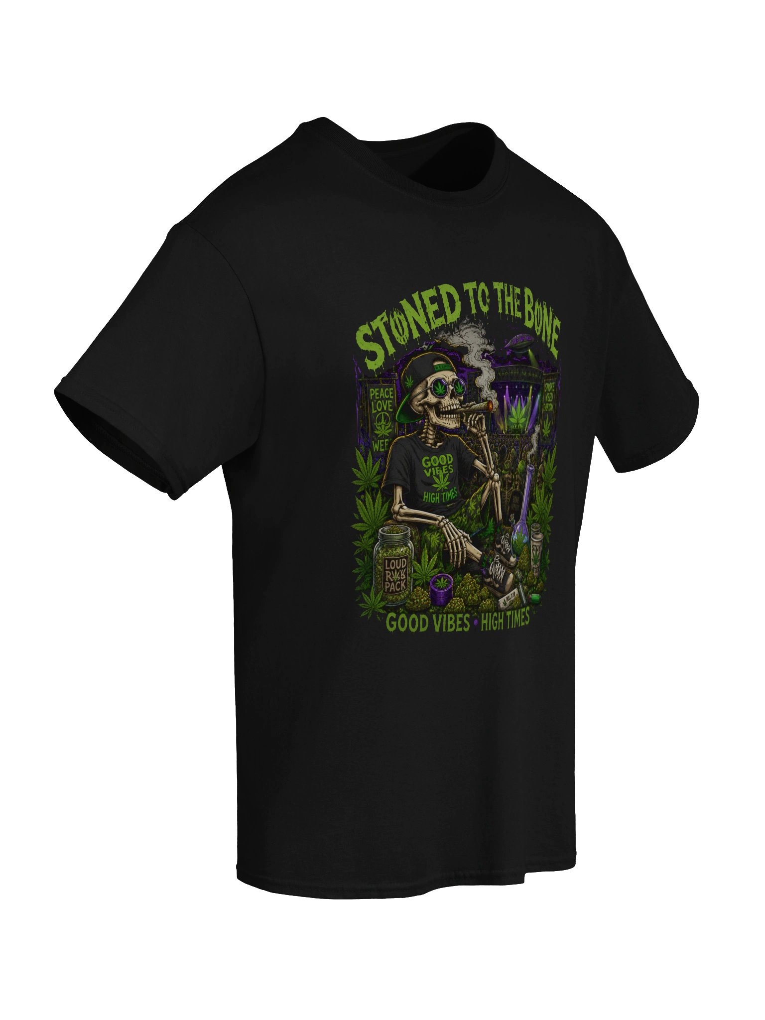 Stoned to the Bone — Psychedelic Concert Grahic Tee product image (6)