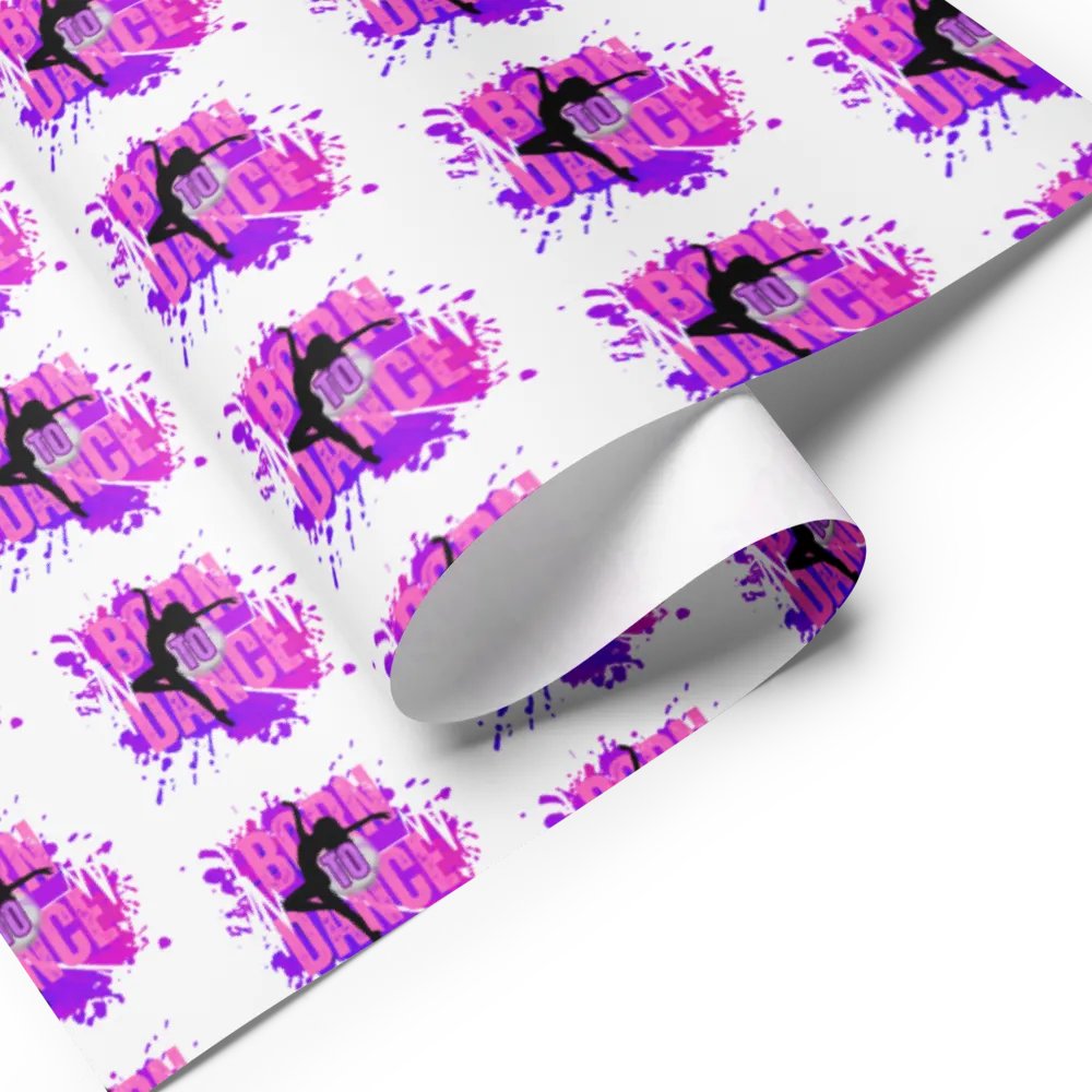 Born To Dance Melodic Moves Her Silhouette Wrapping Paper Set product image (7)