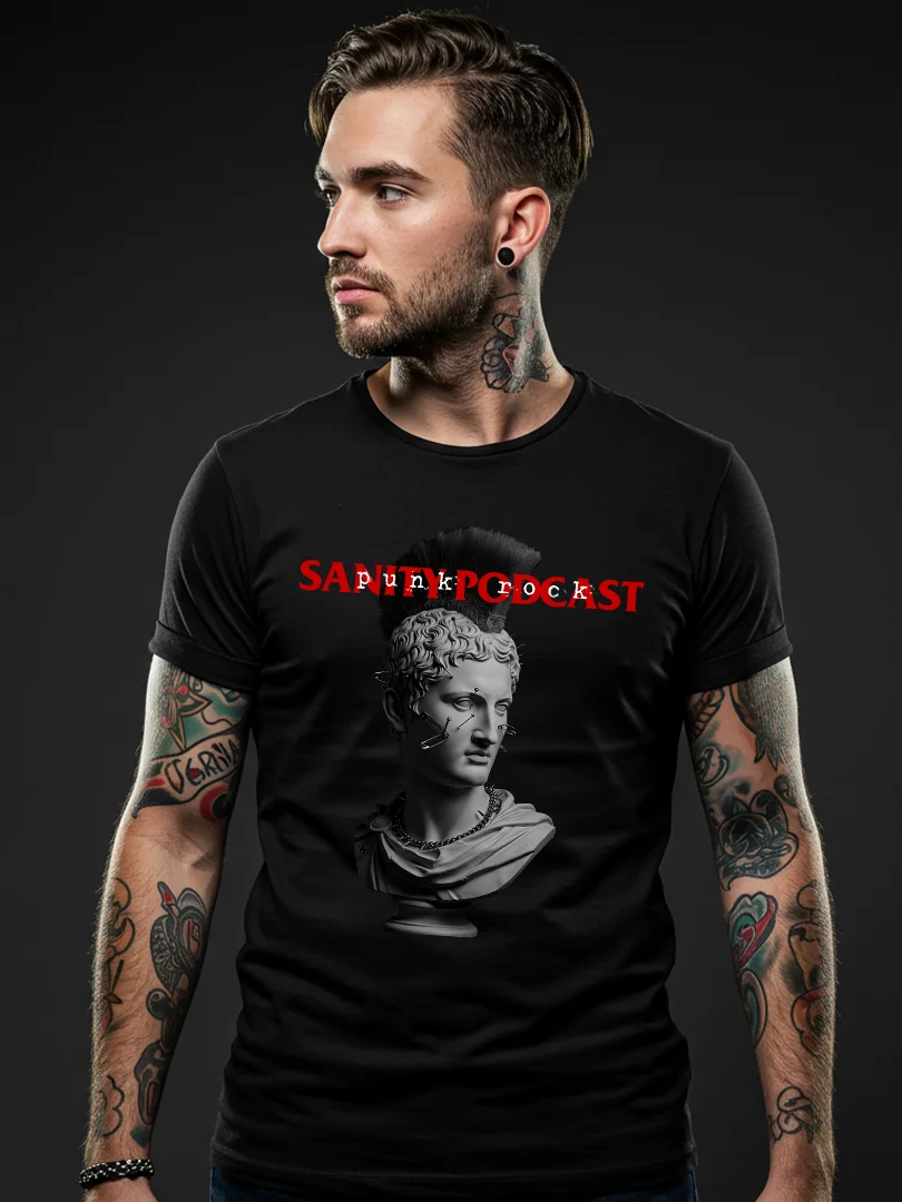 STRANGER THAN SANITY "Roman Bust" t-shirt product image (3)
