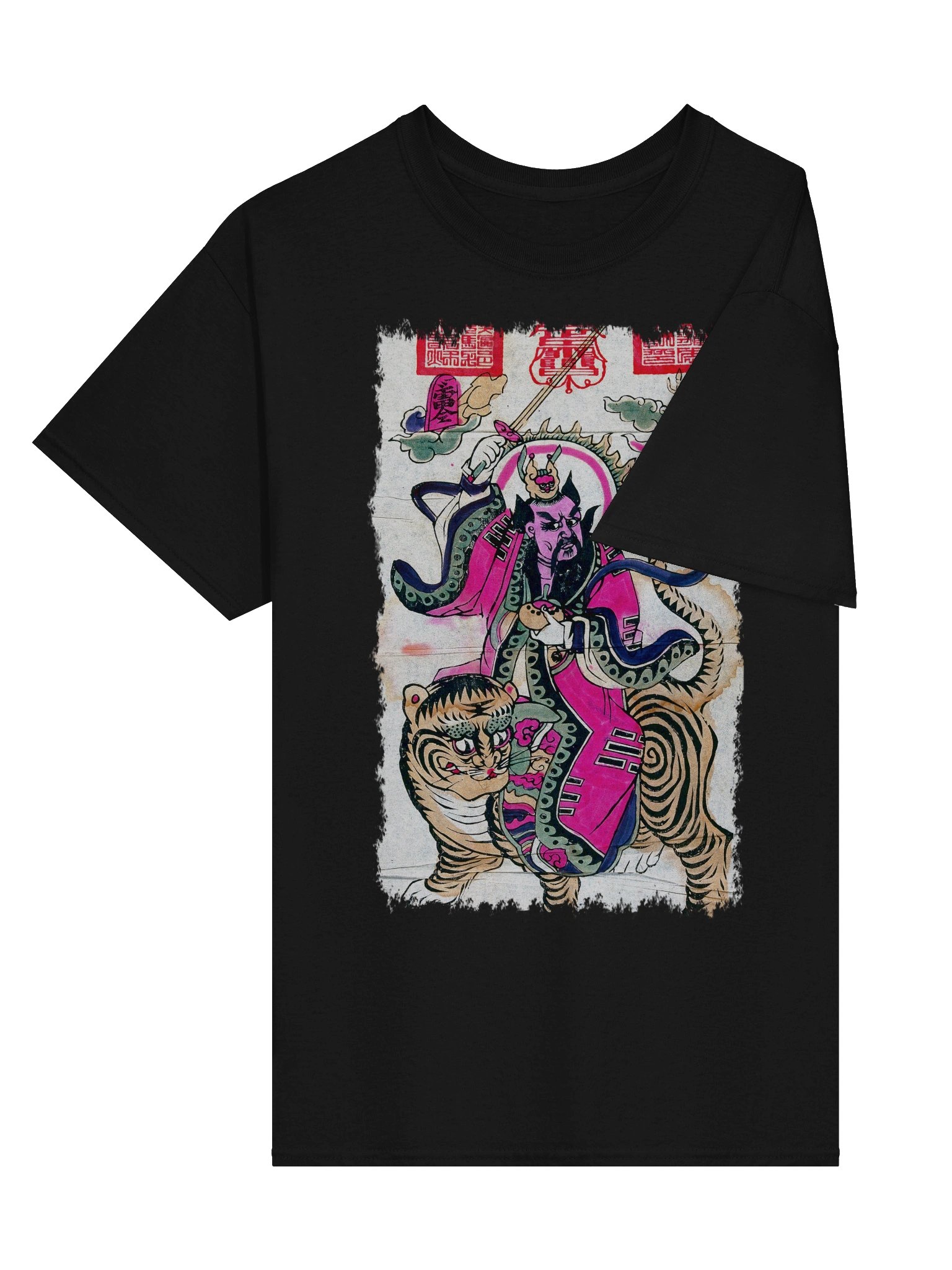 Chinese Warrior Riding a Tiger T-Shirt product image (3)