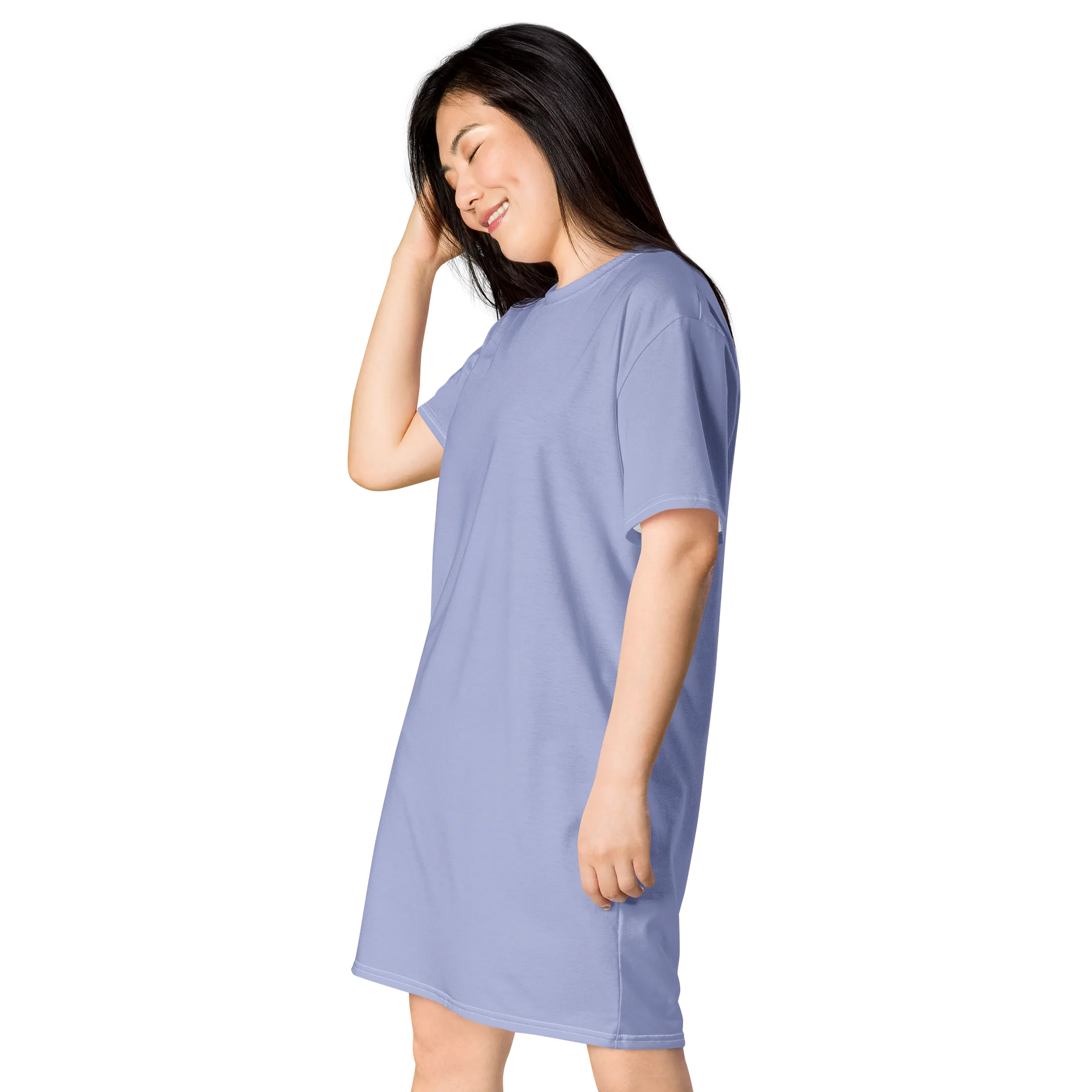 Lavender All-Over Print T-Shirt Dress product image (3)