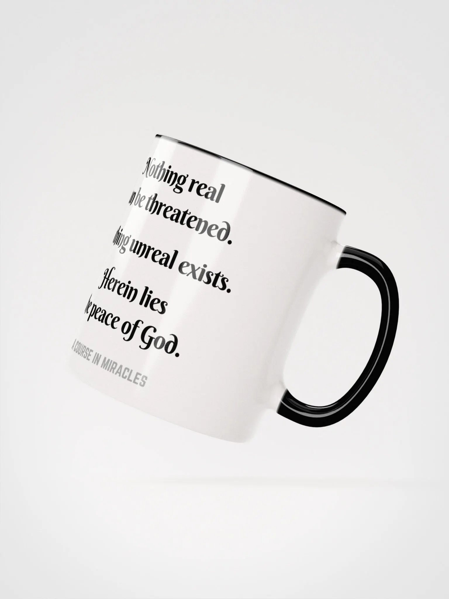 Nothing real can be threatened - ACIM Inspirational Mug product image (27)