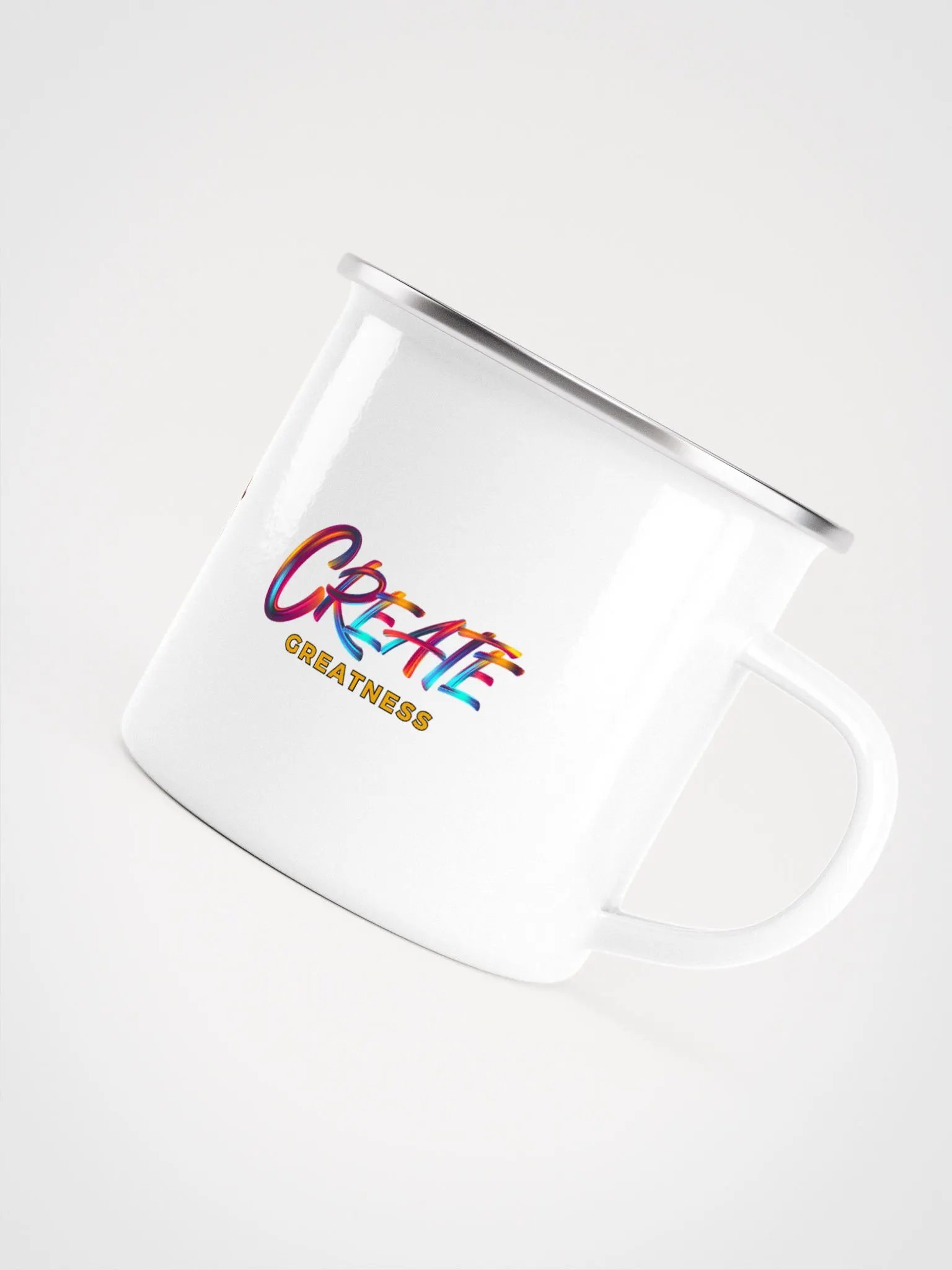 Create Greatness Vibes Enamel Mug product image (5)