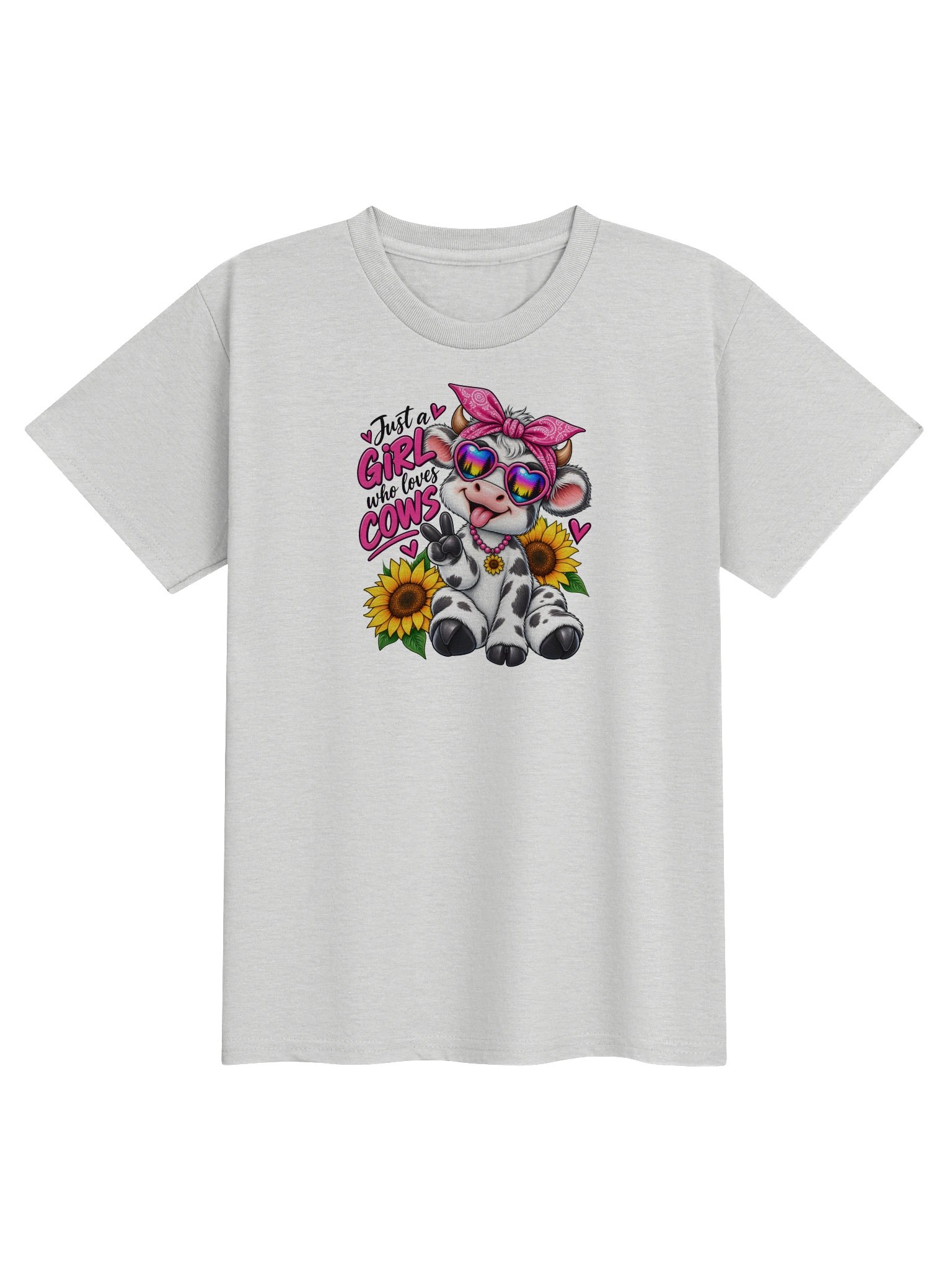 Just a Girl Who Loves Cows Kids Tee product image (4)