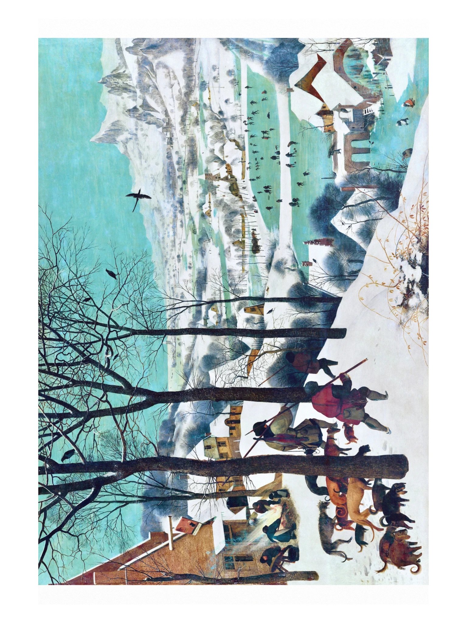 Hunters in the Snow (Winter) — XLarge Poster product image (1)