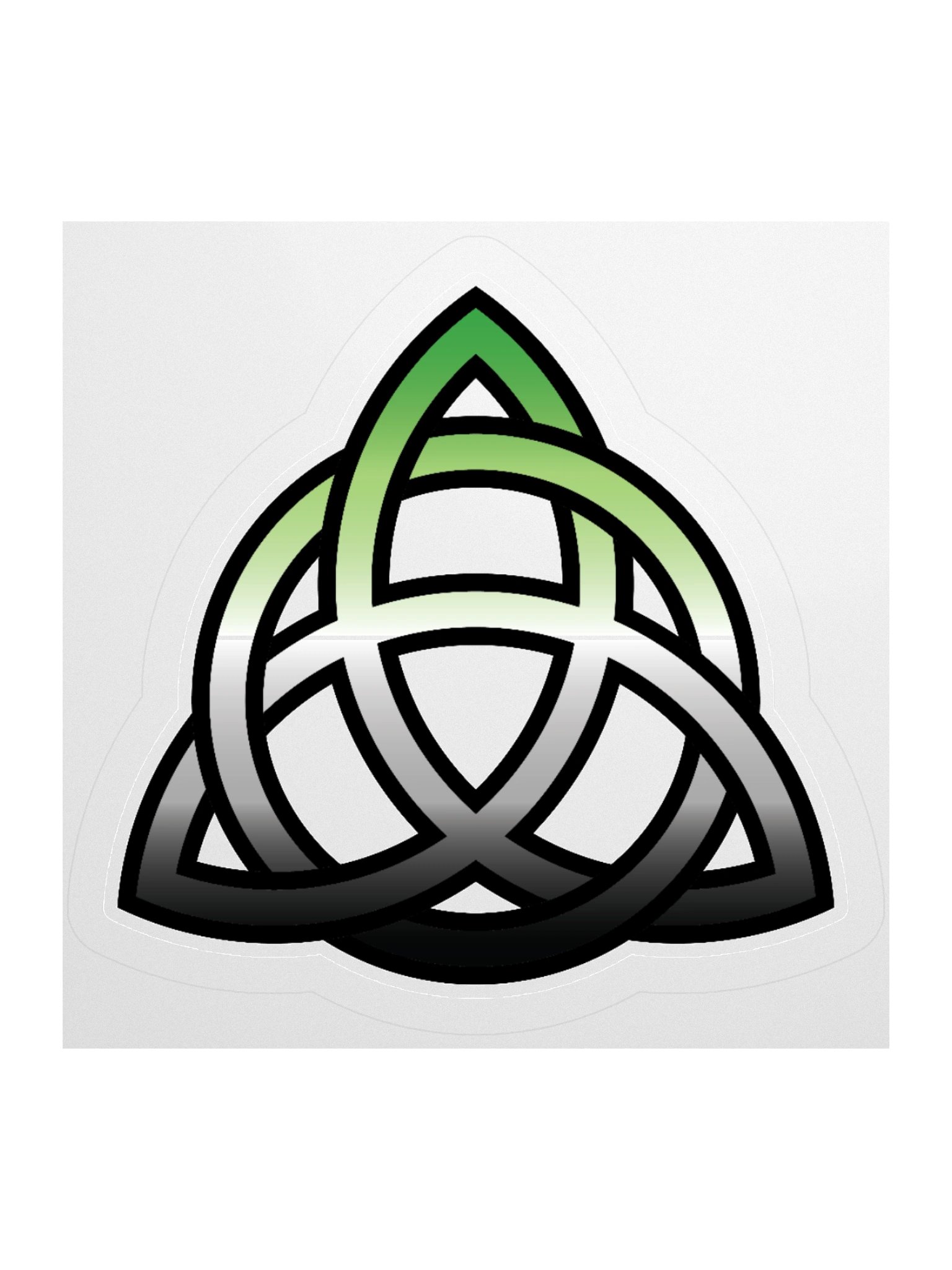Aromantic Pride Gradient Celtic Knot Sticker product image (3)