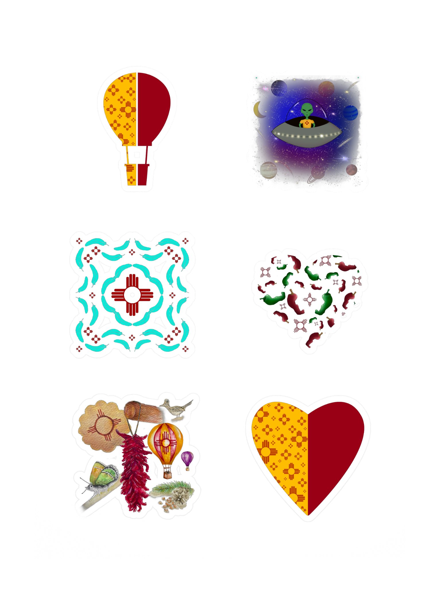 New Mexico Love Sticker Sheet product image (3)