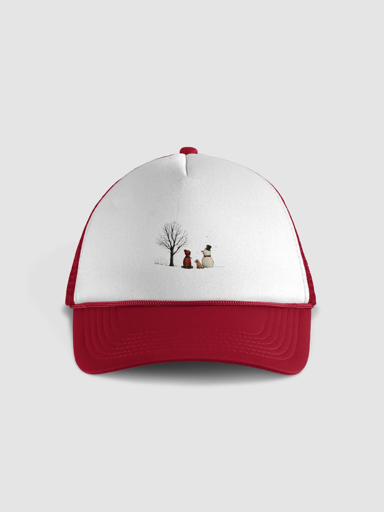 Red Trucker Hat | Valucap Foam Cap product image (2)