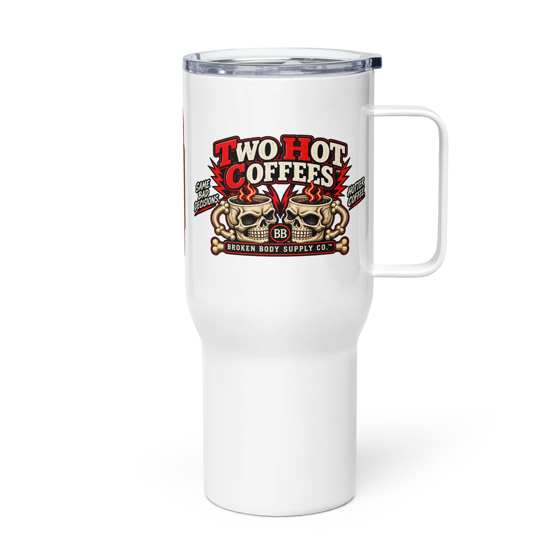 Funny Witch Coffee Travel Mug — When Has Two Hot Coffees Not Made Everything Fine? | Two Hot Coffees™ product image (4)
