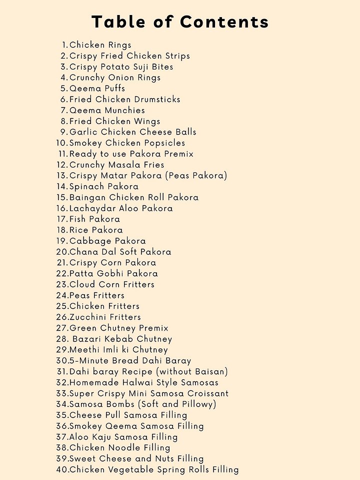Queen Naush's Iftar Collection - 40 iftar Recipes product image (2)