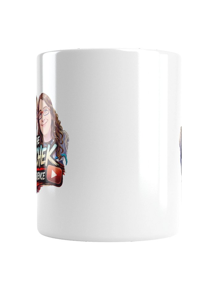 The Vochek Experience Logo White Glossy Mug product image (2)