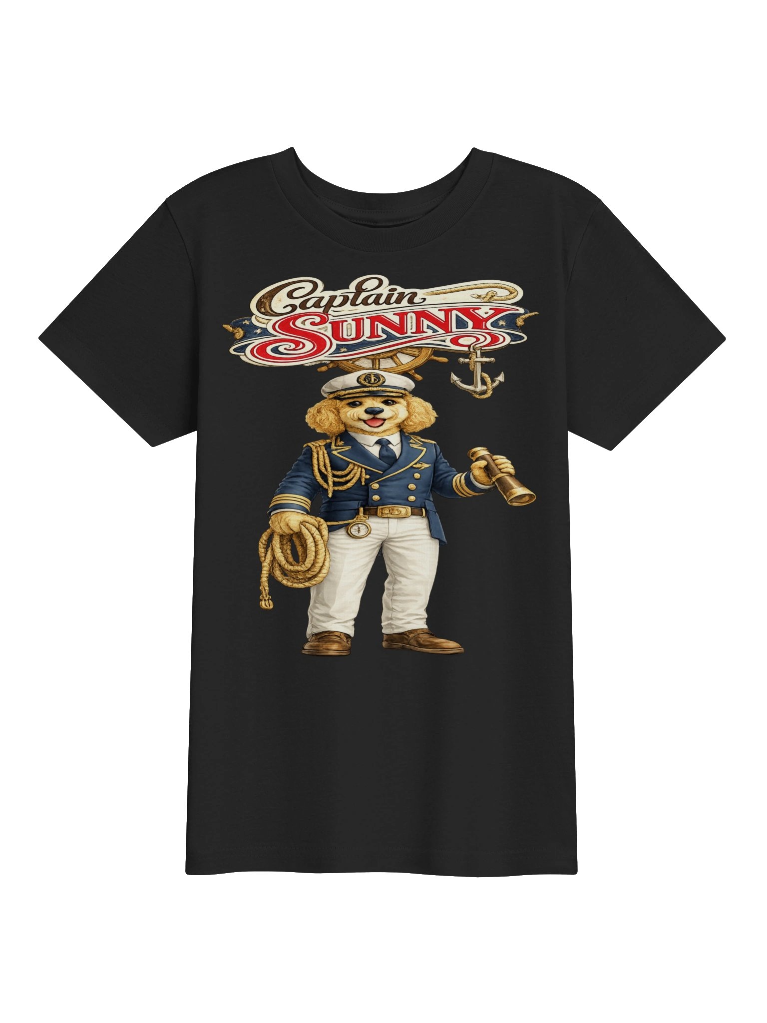 Captain Sunny Nautical Dog Youth Tee product image (5)