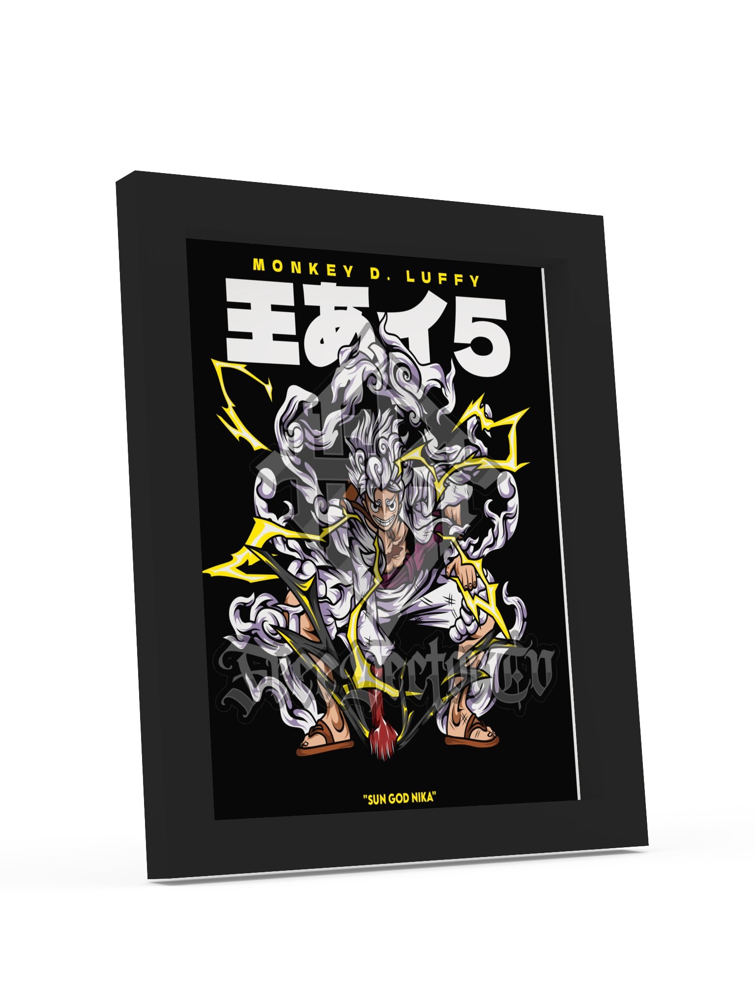 Póster mate de alta calidad enmarcado MONKEY D. LYFFY GEAR 5 product image (91)