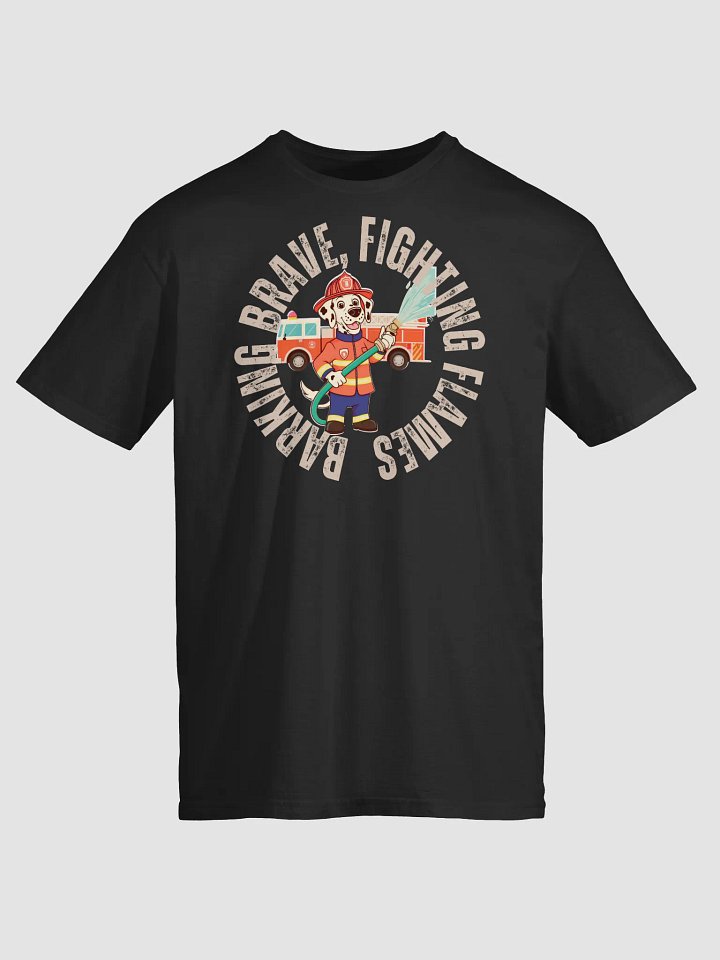 Barking Brave fighting flames unisex shirt product image (1)