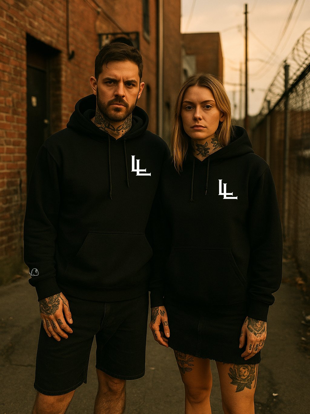 White LL Monogram | Premium Hoodie product image (19)