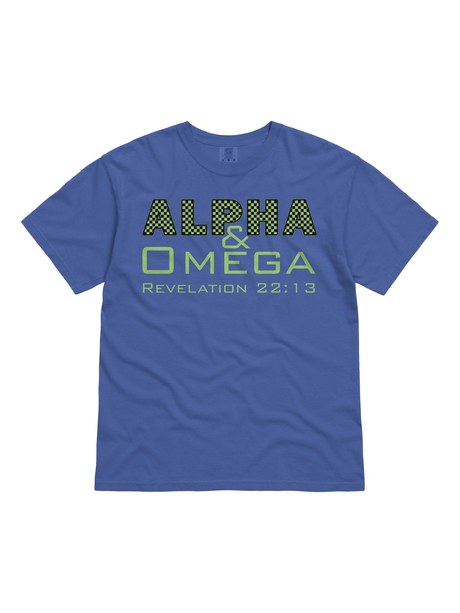 Alpha & Omega Christian Comfort Colors T-Shirt | Jesus Christ Faith Tee | Inspirational Bible Verse Shirt for Believers product image (2)