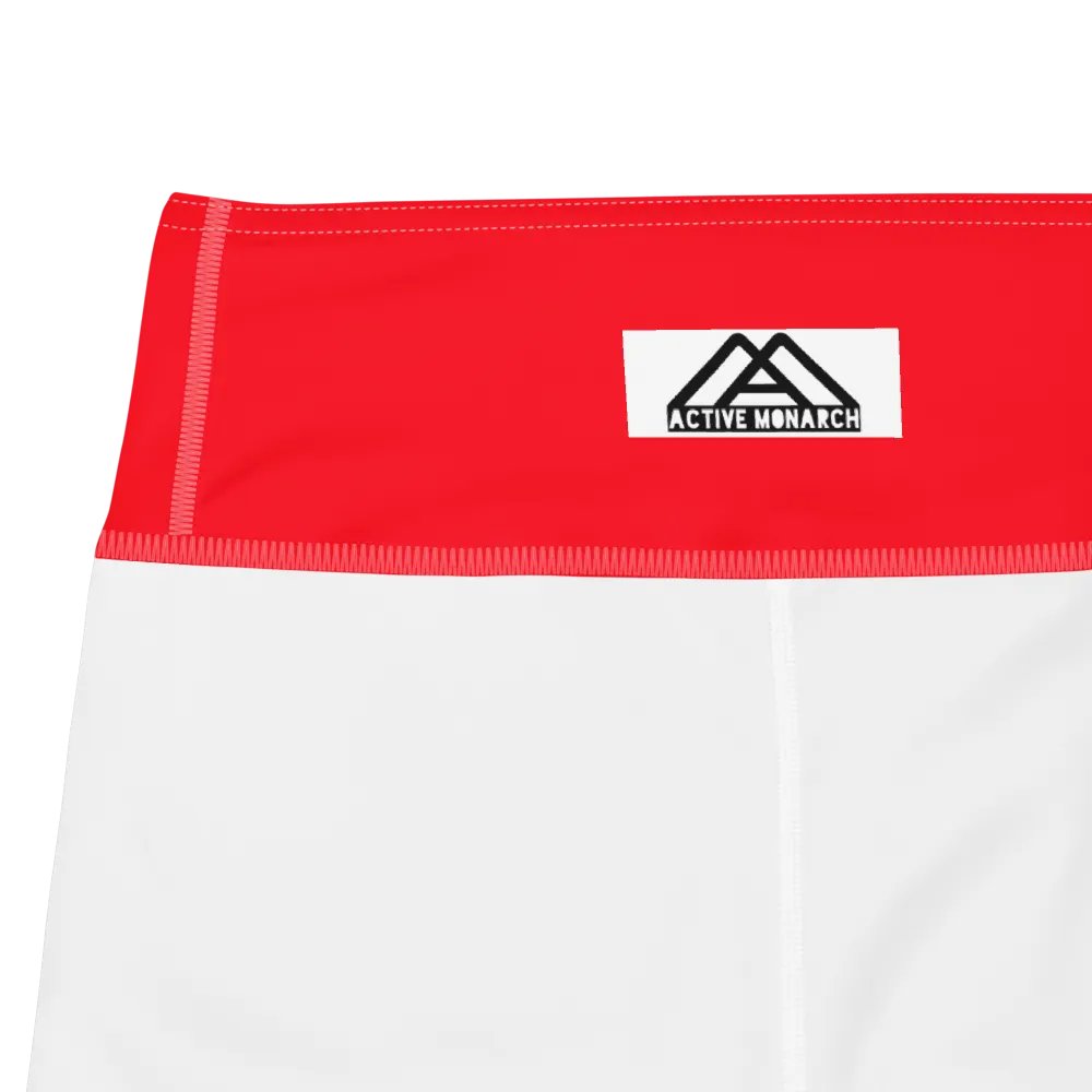 Bright Red High-Waist Capri Leggings product image (7)
