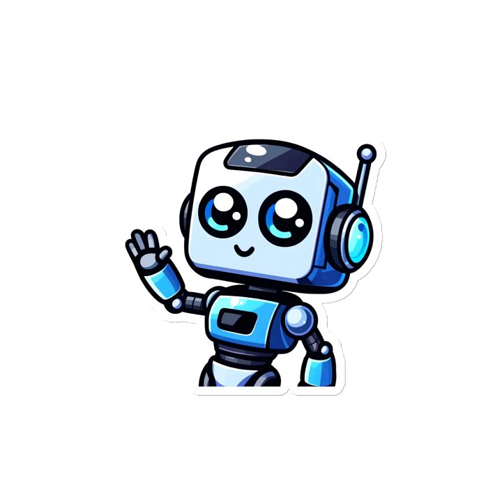 Friendly Robot Wave Die-Cut Magnets product image (2)