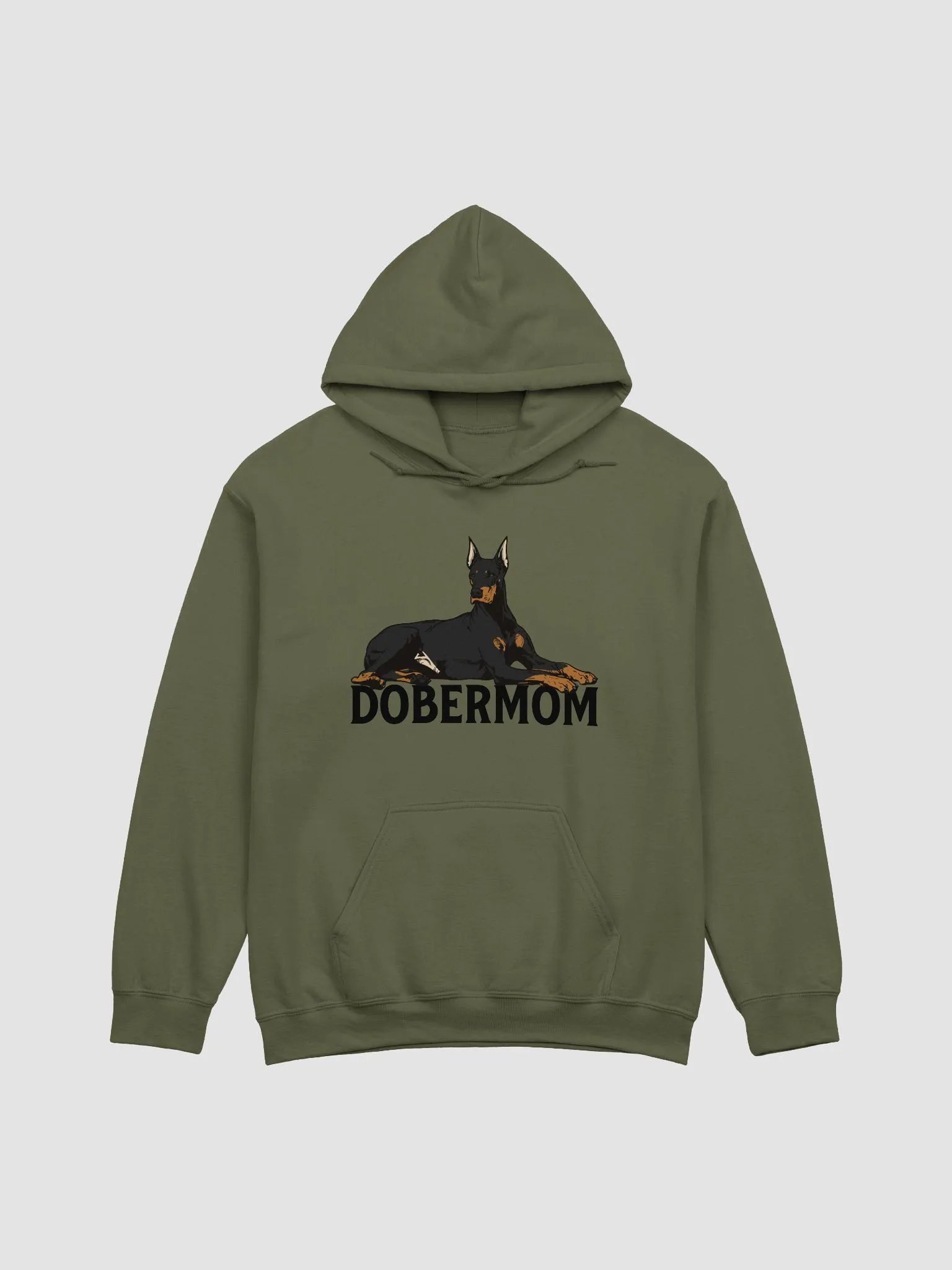 Dobermom Hooded Sweatshirt of a Doberman | Funny Hoodie for Doberman Moms product image (1)