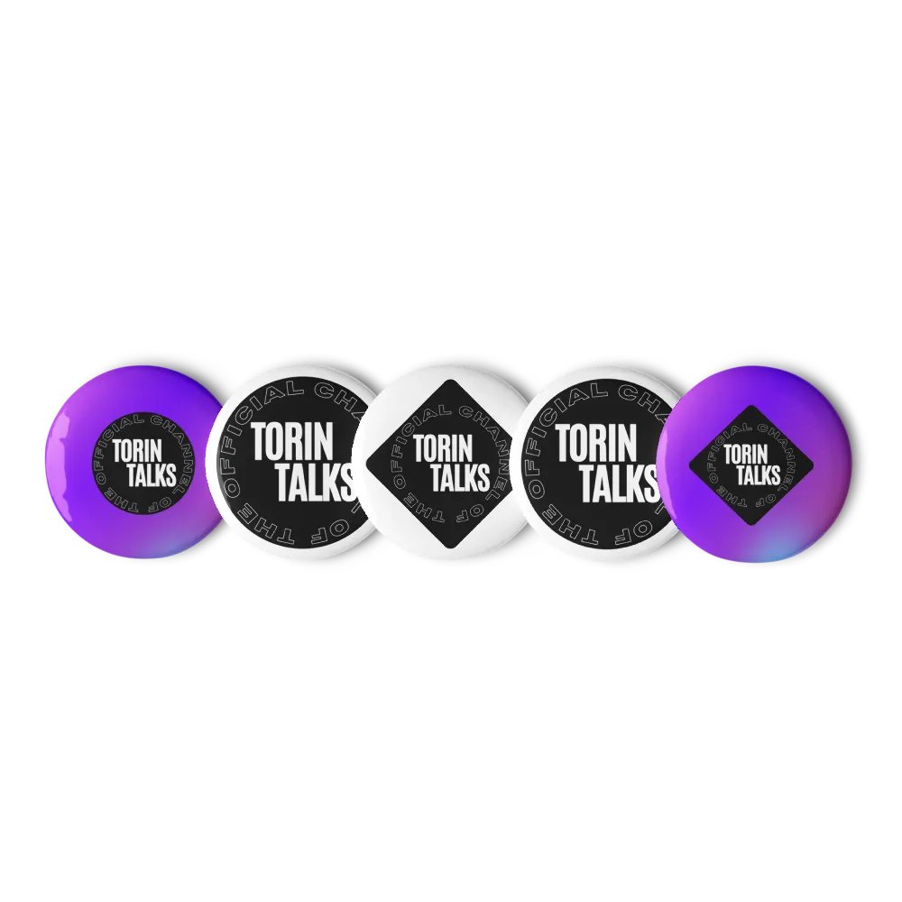 Torin Talks Logo Pin Buttons Set product image (3)