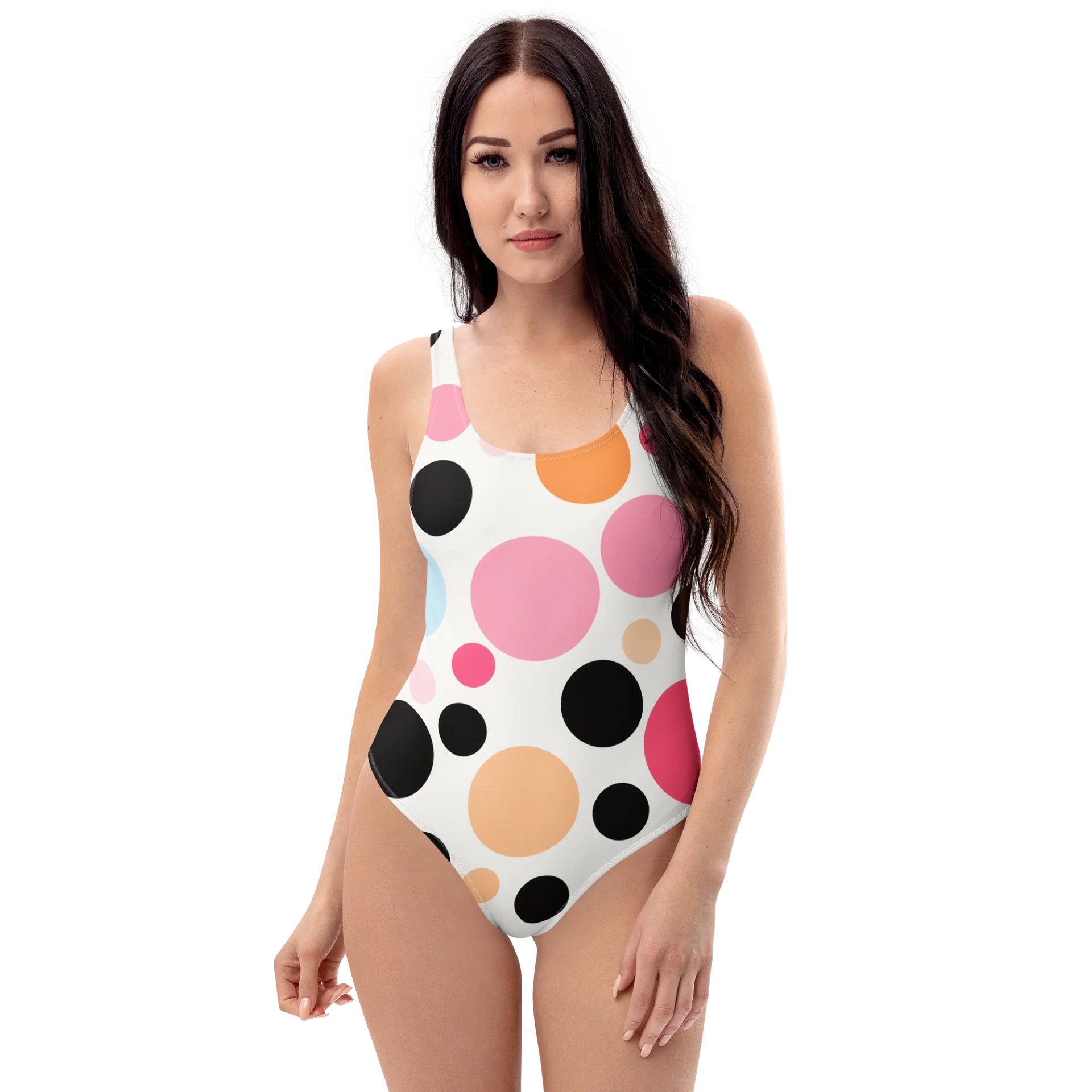 Women’s Multi-Colored Polka Dot One-Piece Swimsuit product image (1)