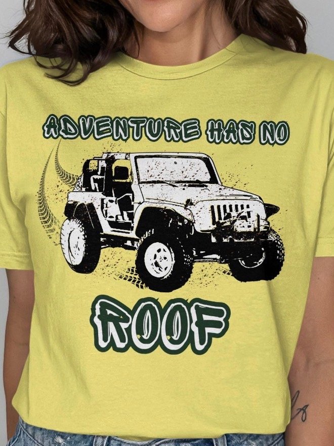Adventure Has No Roof Off-Road Jeep SUV Mud Splattered Graphic Design Print Outdoor Enthusiast product image (2)