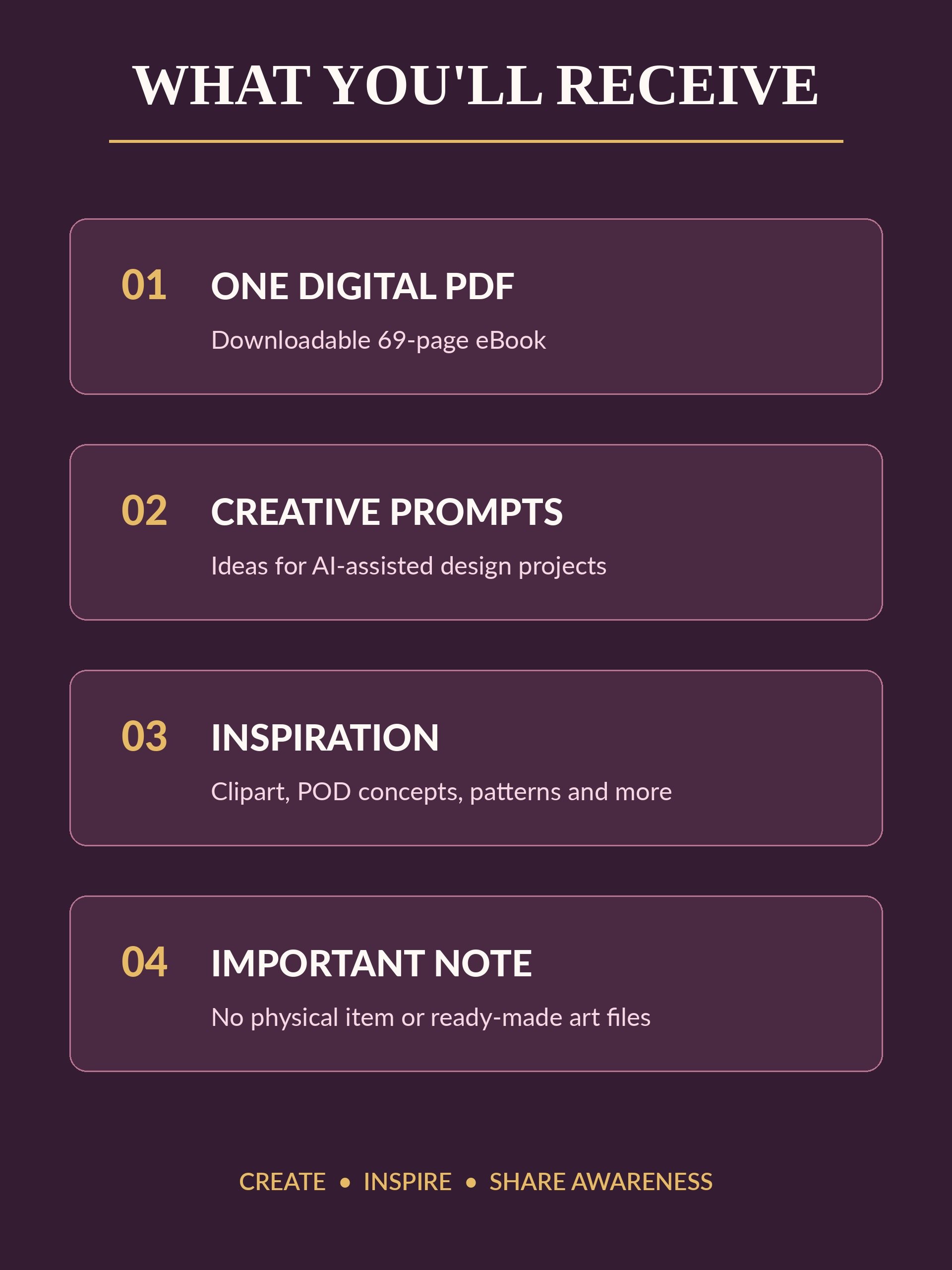 Breast Cancer Awareness AI Art Prompt Guide | 69-Page Digital eBook product image (4)
