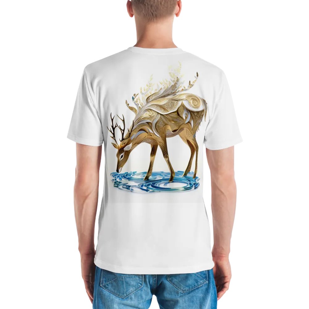 White & Gold T shirt product image (2)