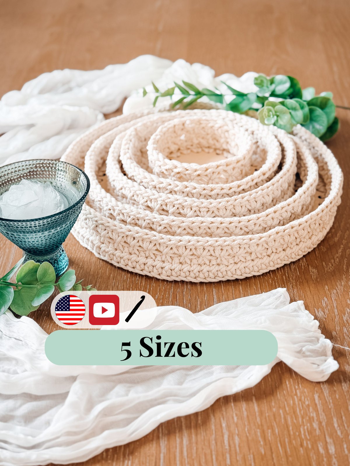 Petal Loop Stitch Crochet Home Collection (3 Patterns + Bonus Trivet) product image (5)
