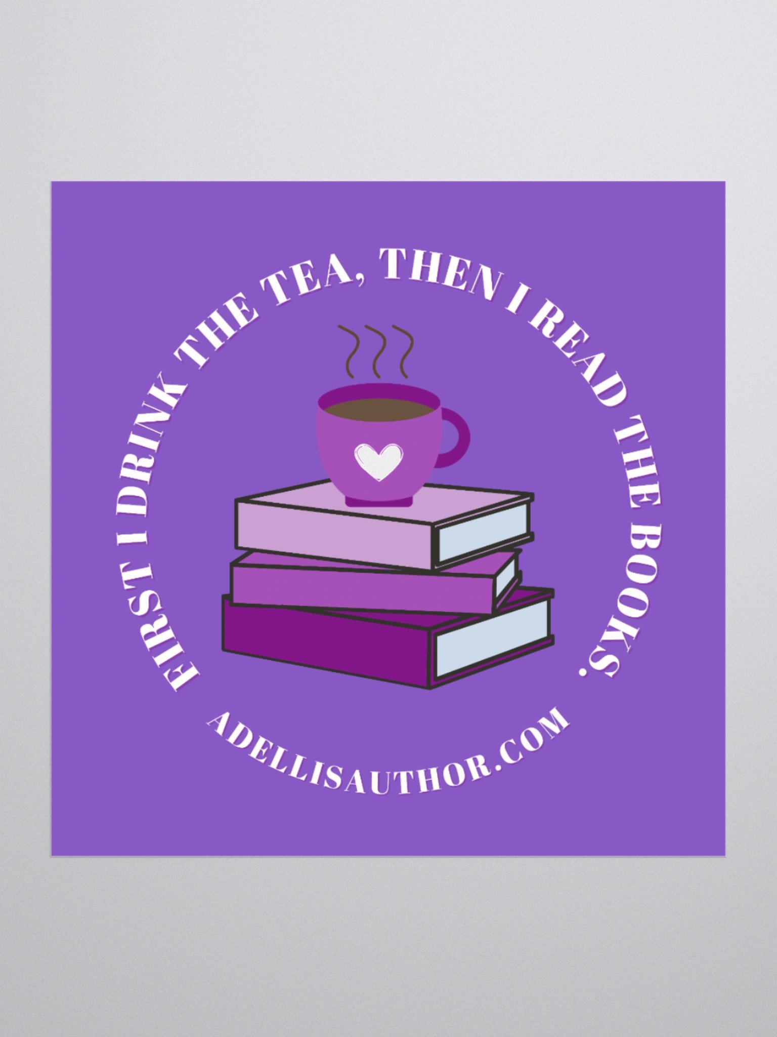 Drink Tea Read Books Sticker product image (1)