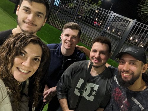 Golf with your friends IRL. It was equally as chaotic and even more fun.