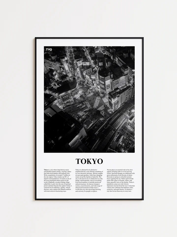 Tokyo 02 Newspaper Poster | Framed product image (1)