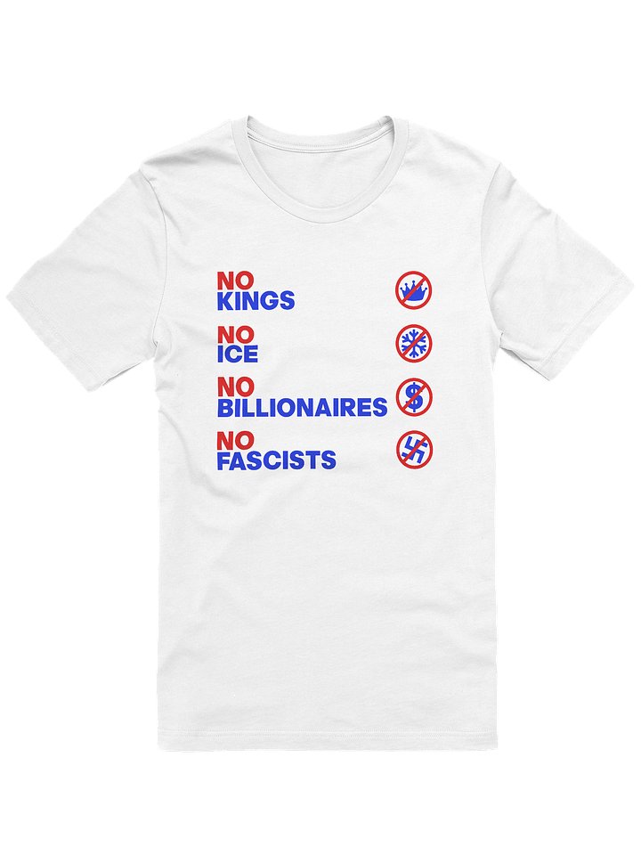 NO KINGS, NO ICE, NO BILLIONAIRES, NO FASCISTS - WOMEN'S FIT product image (1)