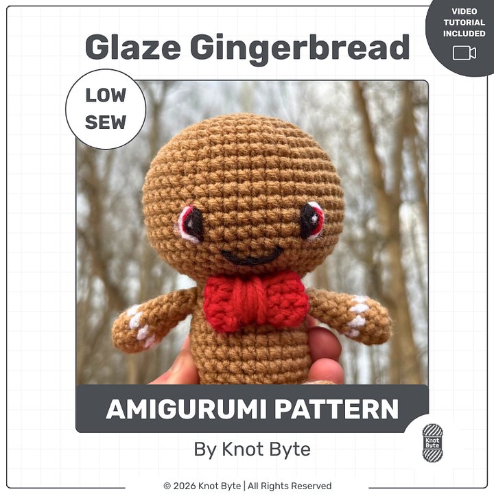 Glaze Gingerbread Amigurumi Pattern product image (1)