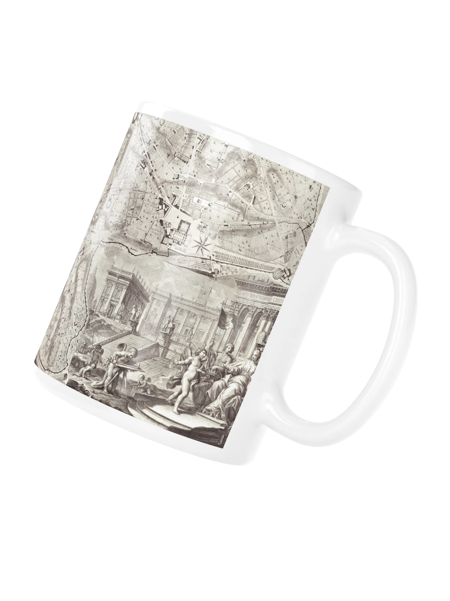 Vintage Rome Engraved Map Mug product image (4)