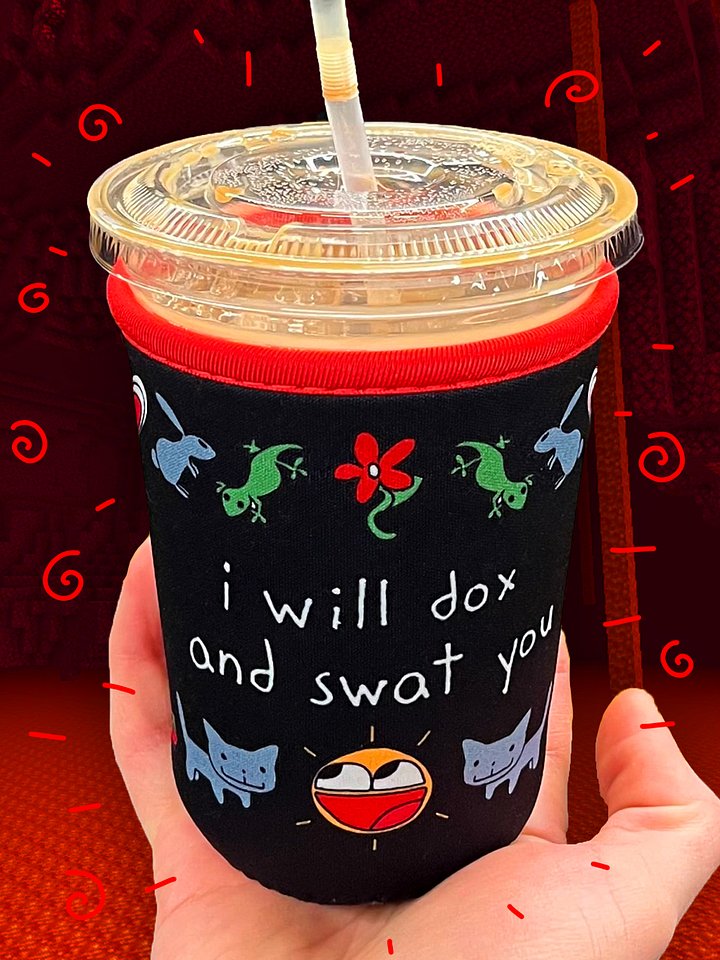 i will dox and swat you koozie! product image (1)