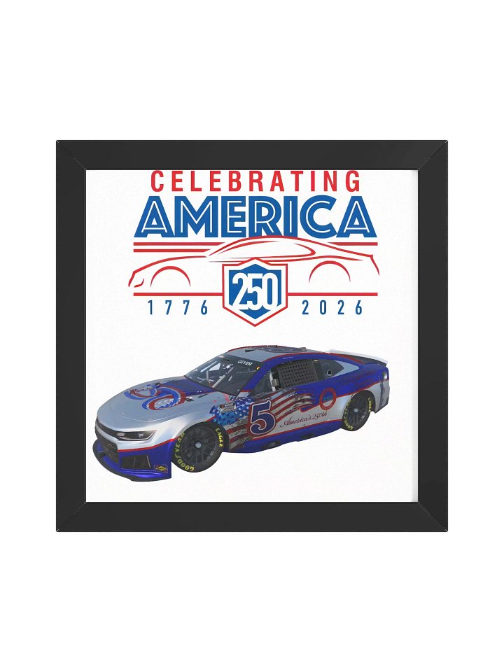 PATROTIC AMERICA 250 RACECAR Framed Matte Poster product image (1)