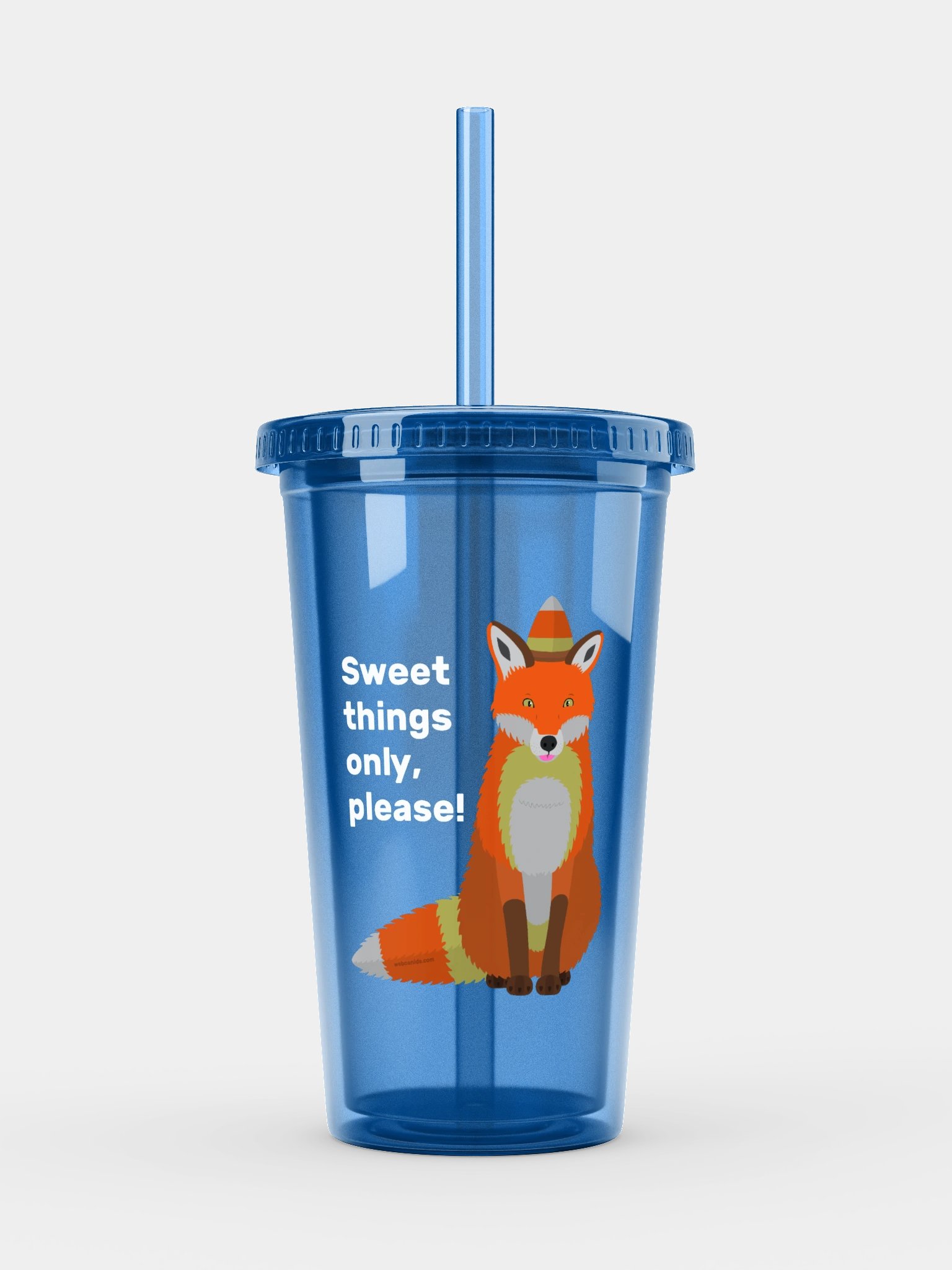 Candy Corn Foxxo Transparent Tumbler product image (1)