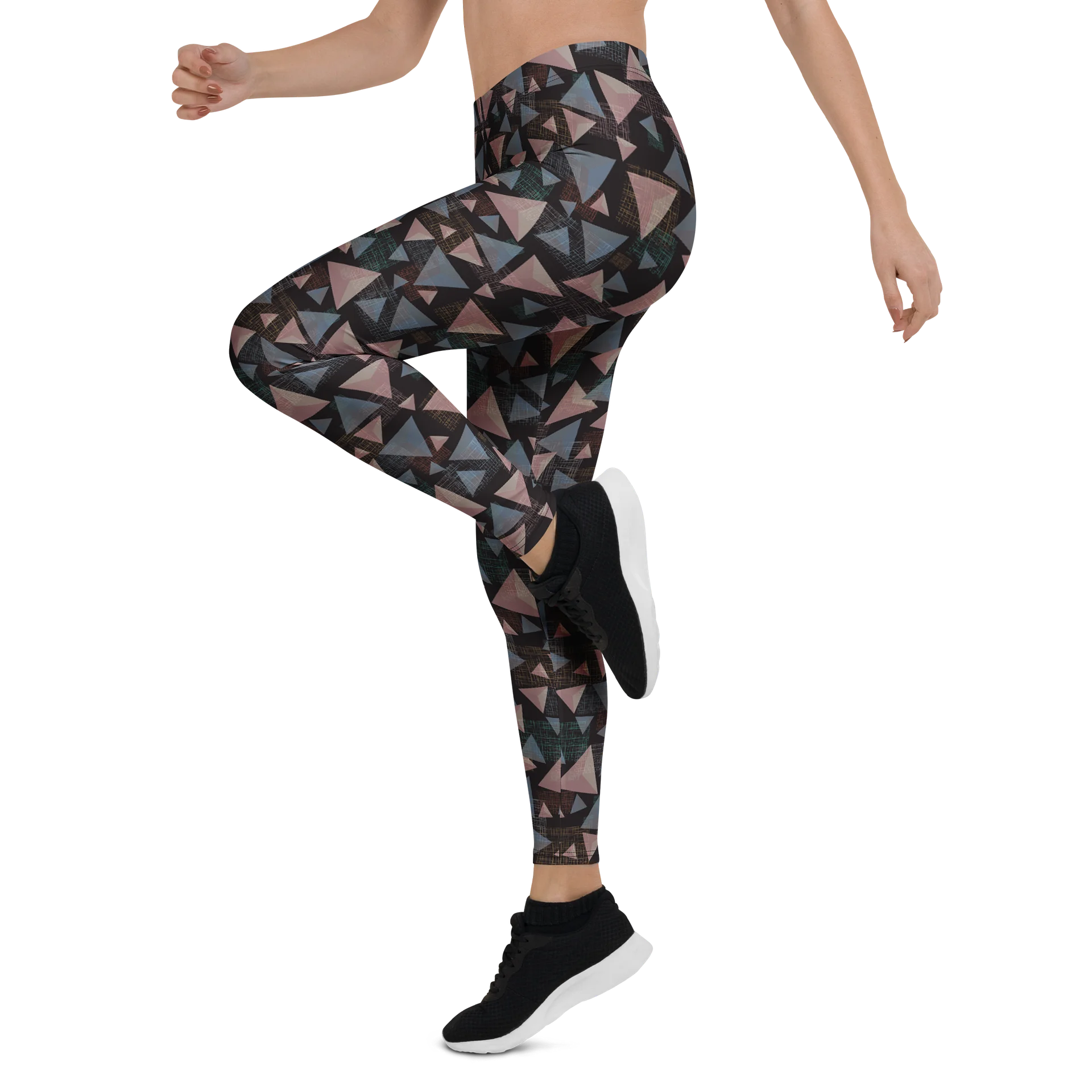 Comfortable Fashion Leggings with Geometric Triangle Graphic product image (4)