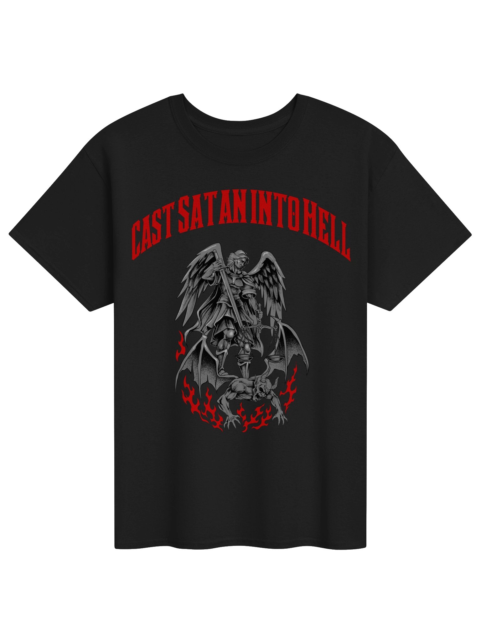 Cast Satan into Hell Metacore Saint Michael NEW - Comfort T-shirt Front product image (3)